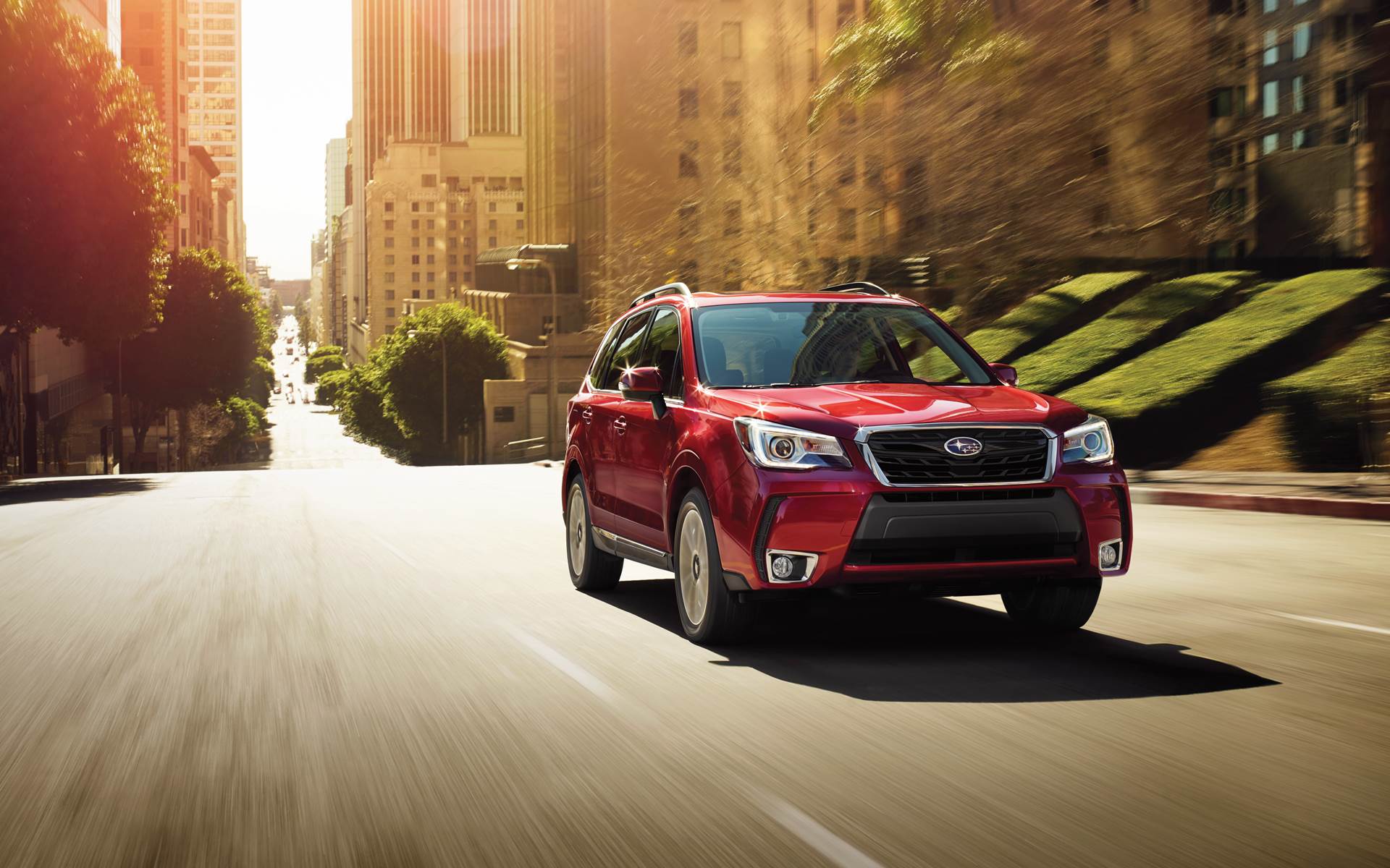 2018 Subaru Forester Red Pearl Exterior Front View